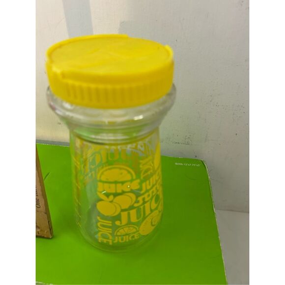 Juice glass container spell out vintage 24 oz - Picture 3 of 7